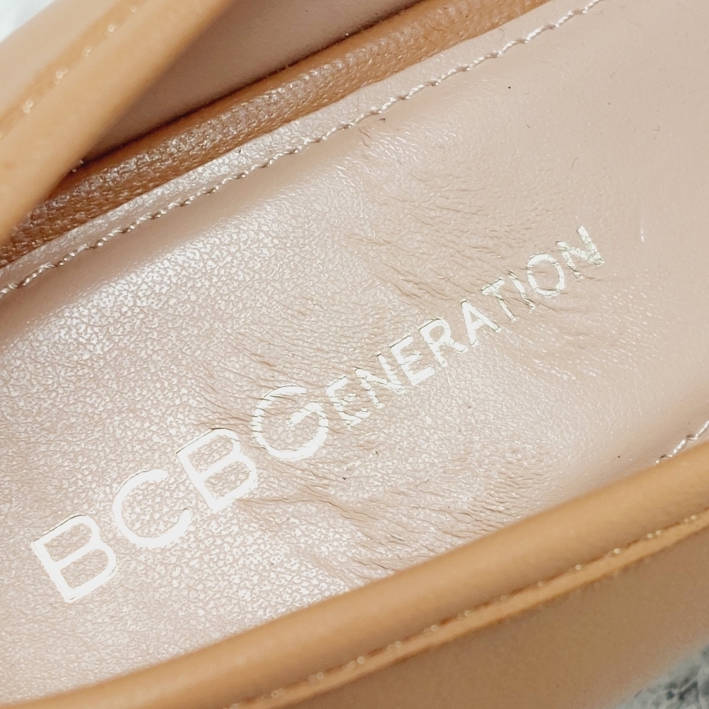 New BCBGeneration Raylin Brown Leather Chunky Sole Slip On Loafers O690 - Picture 10 of 13
